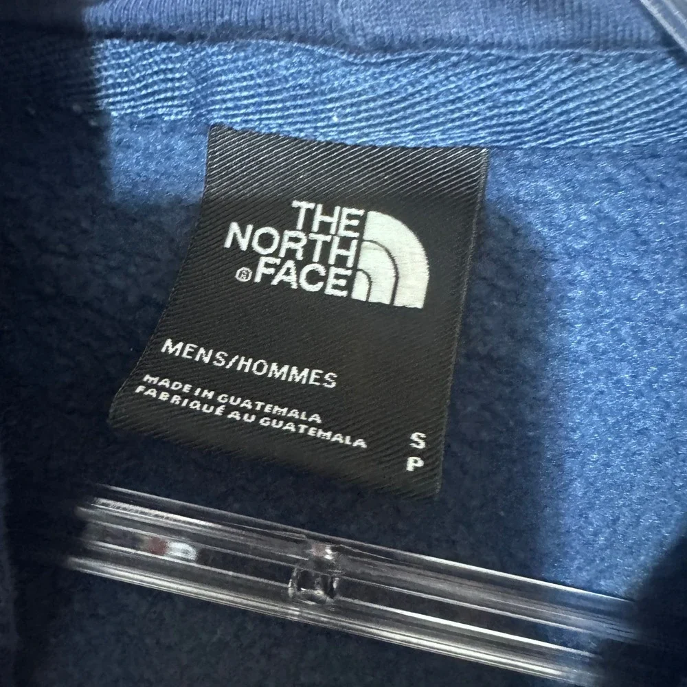 The North Face Mens Royal Blue Bear Graphic Hoodie Never Stop Exploring Small